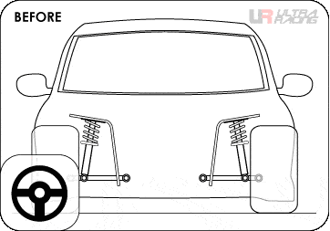 BARRA DE TORRETA TRASERA ULTRA RACING PARA BMW M3 E46 - Imagen 4